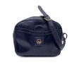 Celine Vintage Blue Leather Front Pocket Shoulder Bag Supply