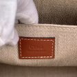 Chloe Beige Linen Canvas and Leather Logo Woody Tote Bag Hot on Sale