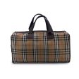 Burberry Vintage Beige Check Canvas Duffel Duffle Travel Bag Hot on Sale