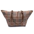 Burberry Beige Haymarket Check Canvas Salisbury Tote Bag Discount