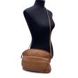 Bottega Veneta Vintage Beige Leather Front Pocket Shoulder Bag For Discount