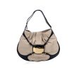 Alexander McQueen Off White Black Leather Clover Hobo Shoulder Bag on Sale