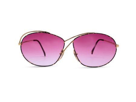 Casanova Vintage Pink Gold Plated Sunglasses C 02 56 20 130mm Cheap