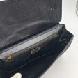 Fendi Vintage Black Monogram Zucca Canvas Clutch Bag Purse Cheap