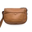 Bally Vintage Beige Tan Leather Flap Shoulder Bag Cheap