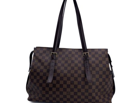 Louis Vuitton Damier Ebene Canvas Chelsea Tote Shoulder Bag on Sale