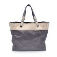 Chanel Gray Metallic Quilted Canvas Paris Biarritz Tote Bag Sale