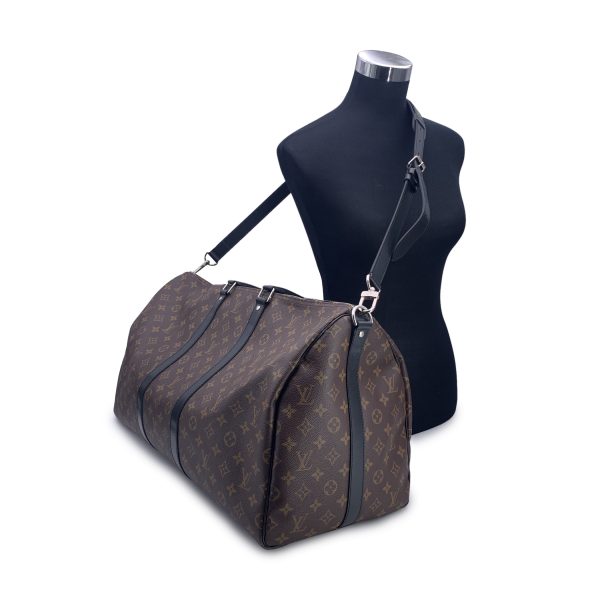 Louis Vuitton Monogram Macassar Keepall Bandouliere 55 Travel Bag Discount