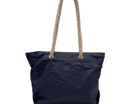 Fendi Vintage Black Nylon Tote Bag with Rope Straps Online