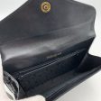 Yves Saint Laurent Vintage Embossed Black Patent Leather Clutch Bag Discount