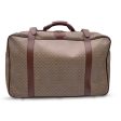 Gucci Vintage Beige Monogram Canvas Travel Bag Suitcase Online Sale