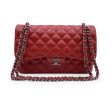 Chanel Red Quilted Jumbo Timeless Classic Shoulder Bag 30 cm Online