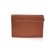 Yves Saint Laurent Vintage Tan Leather Zip Clutch Bag Purse Fashion