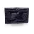 Yves Saint Laurent Vintage Embossed Black Patent Leather Clutch Bag Discount