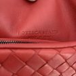 Bottega Veneta Red Intrecciato Woven Leather Clutch Bag Pochette Supply