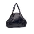 Fay Black Shiny Nylon Puffer Tote Shoulder Bag on Sale