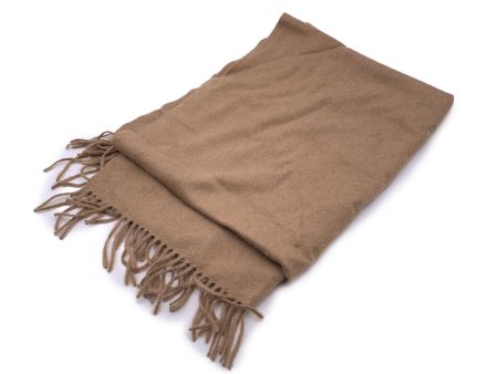 Max Mara Tan Beige Wool Stole Wrap Large Scarf Stole Online