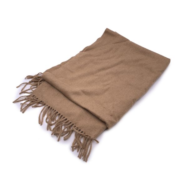 Max Mara Tan Beige Wool Stole Wrap Large Scarf Stole Online