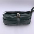 Celine Vintage Dark Green Leather Caleche Flap Shoulder Bag Fashion