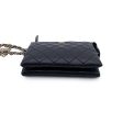 Chanel 2021 Black Quilted Leather Coco Charms Pouch Clutch Bag Cheap