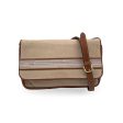 Celine Vintage Beige Canvas and Leather Flap Shoulder Bag Online