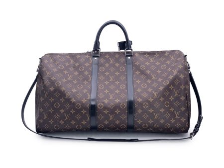 Louis Vuitton Monogram Macassar Keepall Bandouliere 55 Travel Bag Discount