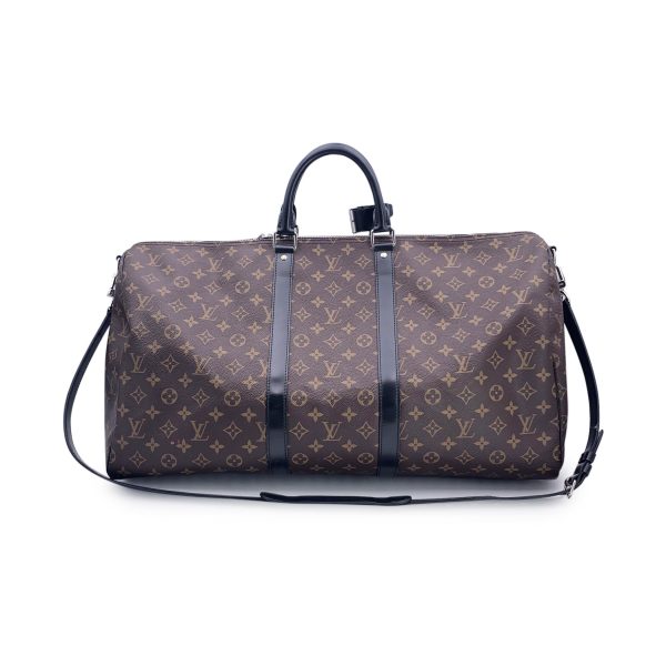 Louis Vuitton Monogram Macassar Keepall Bandouliere 55 Travel Bag Discount