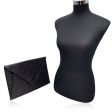 Fendi Vintage Black Embossed Portfolio Envelope Clutch Bag with Chain Online