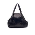 Fay Black Shiny Nylon Puffer Tote Shoulder Bag on Sale