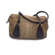 Borbonese Brown Op Suede and Leather Tote Shoulder Bag Discount