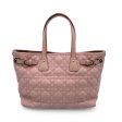 Christian Dior Pink Cannage Canvas Panarea Tote Bag on Sale