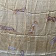 Cartier Beige Chiffon Panthers and Tigers Silk Scarf Animal Pattern Sale