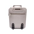 Prada White Saffiano Leather Rolling Suitcase Wheeled Travel Bag Cheap