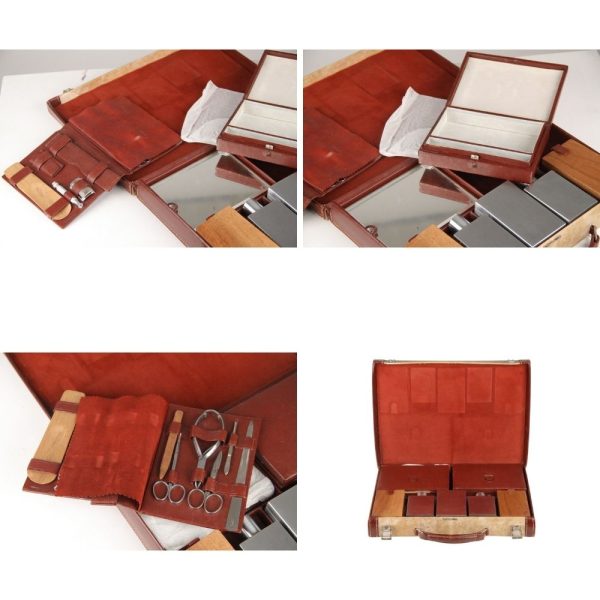 Hermes Rare Vintage Travel Grooming Set with Toiletry Accessories on Sale