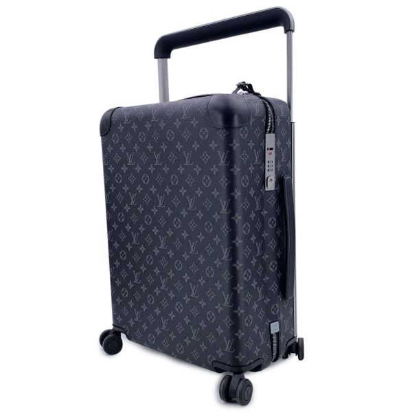 Louis Vuitton Monogram Eclipse Trolley Horizon 55 Suitcase M23002 For Sale