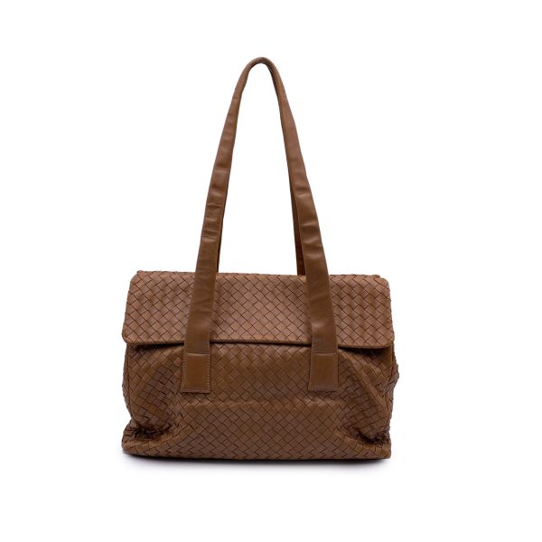 Bottega Veneta Beige Intrecciato Leather Woven Tote Shoulder Bag Sale