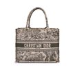 Christian Dior Military Green Toile De Jouy Medium Book Tote Bag Discount