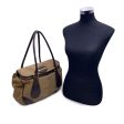 Borbonese Brown Op Suede and Leather Tote Shoulder Bag Discount