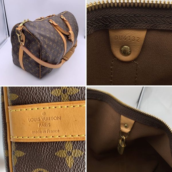 Louis Vuitton Monogram Keepall 50 Bandouliere Travel Bag M41416 Online now