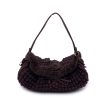 Ermanno Scervino Brown Wool Knit Tote Shoulder Bag Handbag Discount