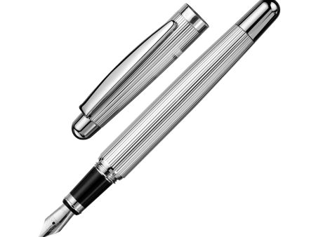 Otto Hutt Design 02 Fountain Pen, Sterling Silver - Steel Nib Online