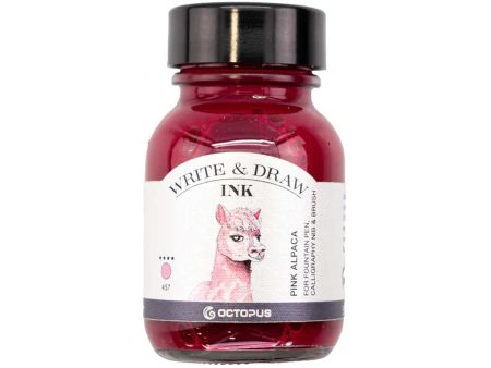 Octopus Write & Draw Ink Bottle, Pink Alpaca - 50ml Cheap