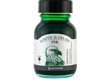 Octopus Write & Draw Ink Bottle, Green Eagle - 50ml Cheap