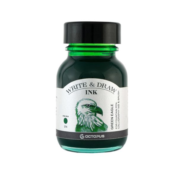 Octopus Write & Draw Ink Bottle, Green Eagle - 50ml Cheap