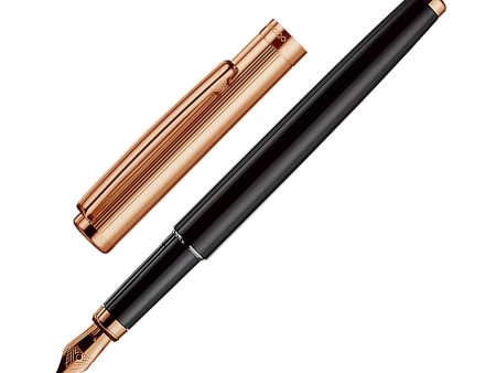 Otto Hutt Design 01 Fountain Pen, Black - Fine Gold Plated Nib on Sale