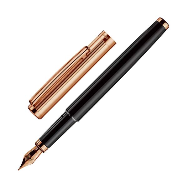 Otto Hutt Design 01 Fountain Pen, Black - Fine Gold Plated Nib on Sale