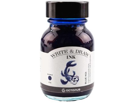 Octopus Write & Draw Ink Bottle, Blue Koi - 50ml on Sale