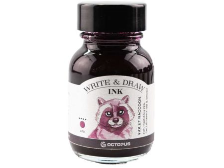 Octopus Write & Draw Ink Bottle, Violet Raccoon - 50ml Cheap