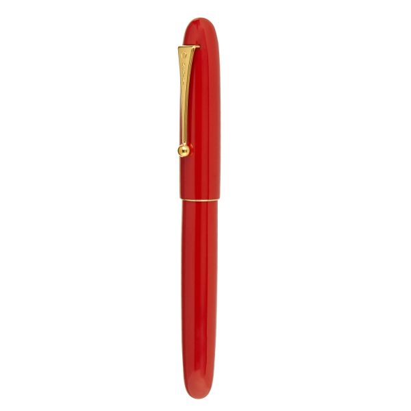 Namiki Yukari Royale Urushi No.20 Fountain Pen, Vermilion Red - 18K Gold Nib For Cheap