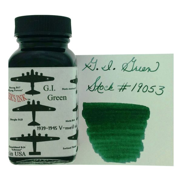 Noodler s 19053 Vmail GI Green Ink Bottle - 88ml For Sale